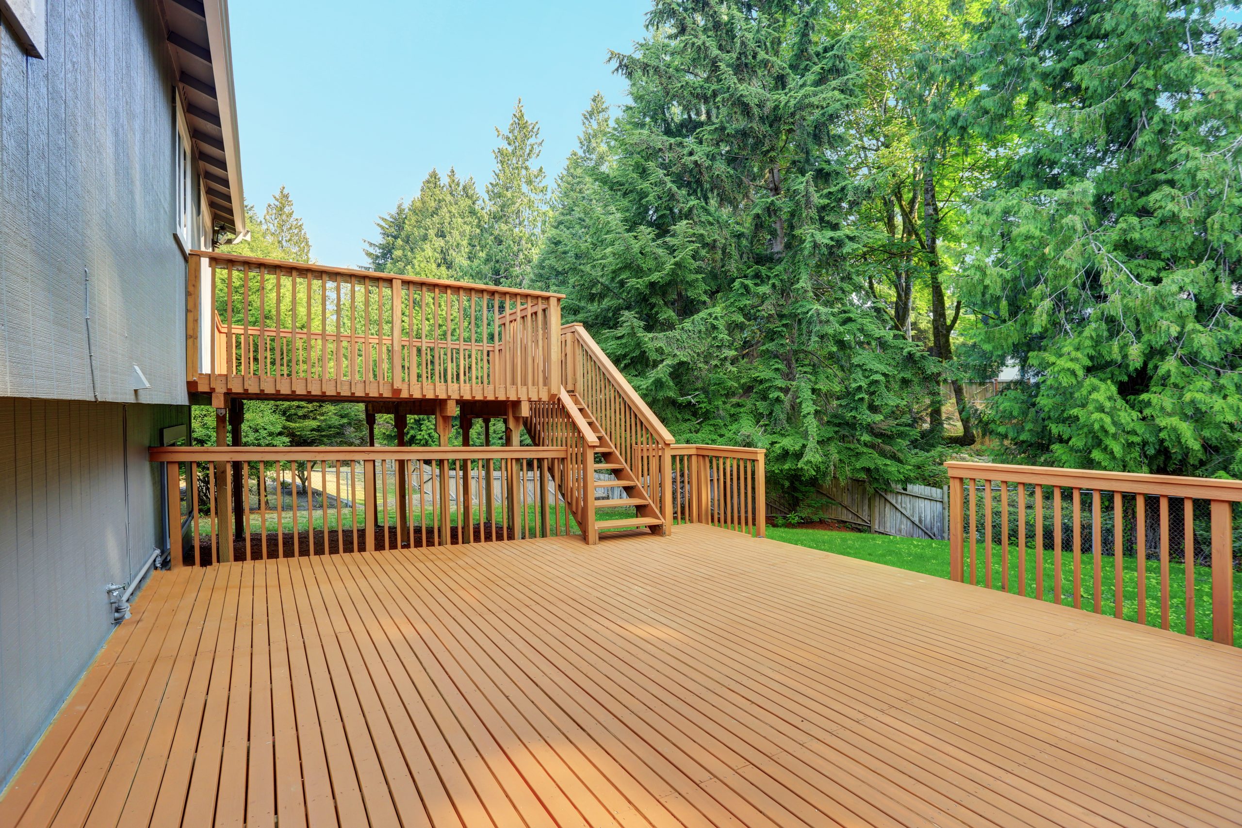 cedar decking deck builder lexington kentucky wood decks contractor contractors professional top quality #1